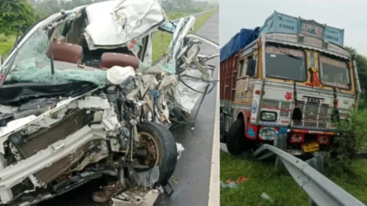 Agar-Malwa news ; आगर मालवा फोरलेन पर भीषण सड़क हादसा, मां- बेटी की मौत, 3 घायल 
