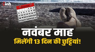 November Holidays List  : नवंबर में इतने दिन मिलेगी छुट्टियां, बंद रहेंगे बैंक