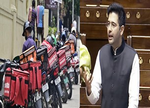 10-Minute Delivery के दबाव में Zomato–Blinkit राइडर्स की जान जोखिम में? Raghav Chadha ने संसद में उठाया मुद्दा 