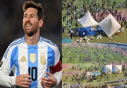 मेसी के इवेंट में हंगामा: झलक नहीं मिली तो भड़के फैंस, कुर्सी-बोतल फेंके...