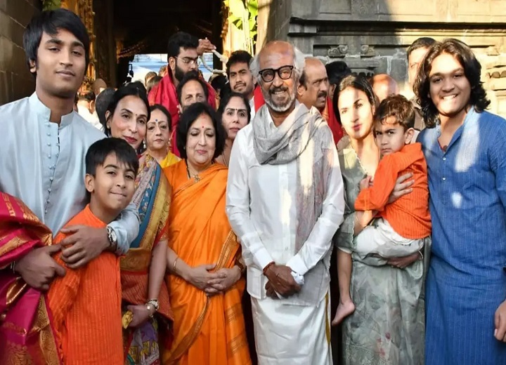 75वें जन्मदिन पर तिरुपति पहुंचे रजनीकांत: परिवार संग किए भगवान वेंकटेश्वर के दर्शन...