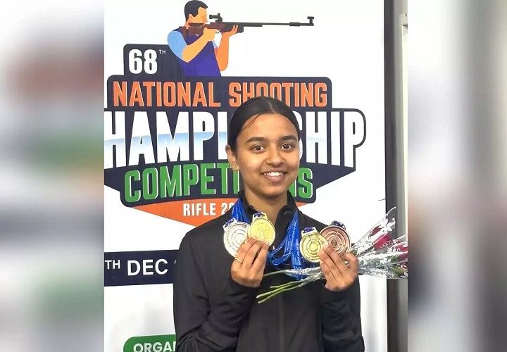 नेशनल शूटिंग चैंपियनशिप: प्रांजु सोमानी की ऐतिहासिक जीत, छत्तीसगढ़ को दिलाए 2 गोल्ड सहित 4 मेडल