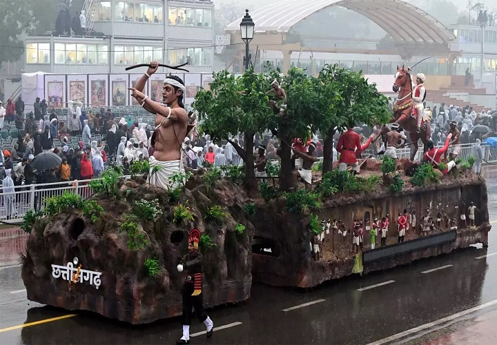 फुल ड्रेस रिहर्सल में छत्तीसगढ़ की झांकी ने मोहा मन, कर्तव्य पथ पर दिखी जनजातीय संस्कृति