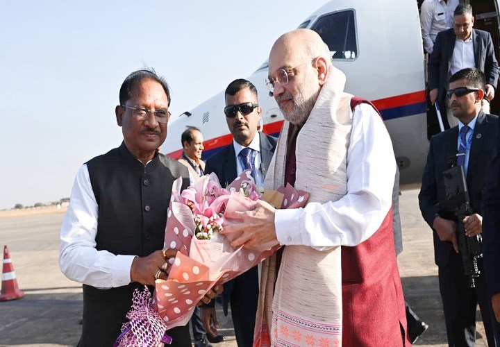 तीन दिवसीय दौरे पर छत्तीसगढ़ पहुंचे अमित शाह, नक्सलवाद पर होगी उच्चस्तरीय बैठक, बस्तर पंडुम समापन में होंगे शामिल