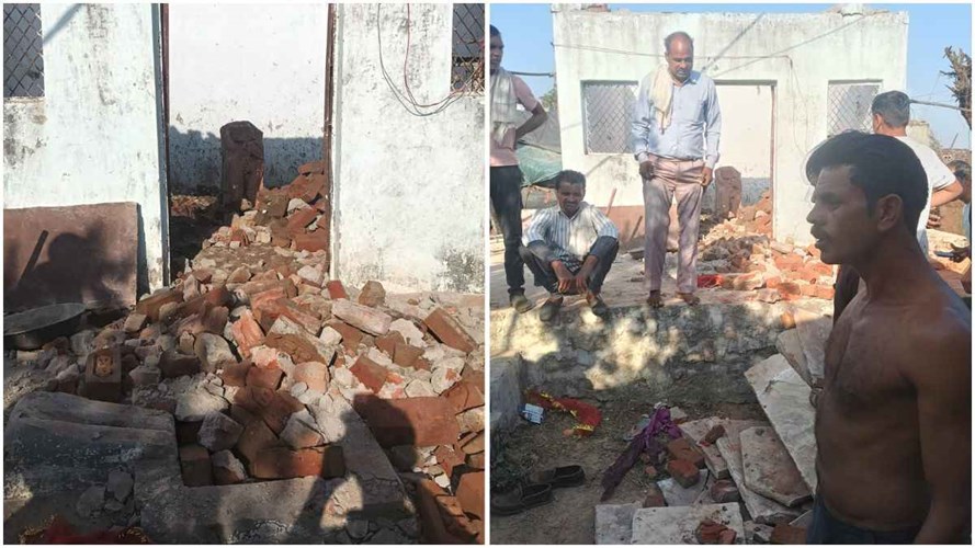 MORENA NEWS : बड़ी खबर ! मुरैना में पूजा के दौरान गिरी मंदिर की छत, दबने से 3 बच्चियों की हुई मौत, 4 घायल