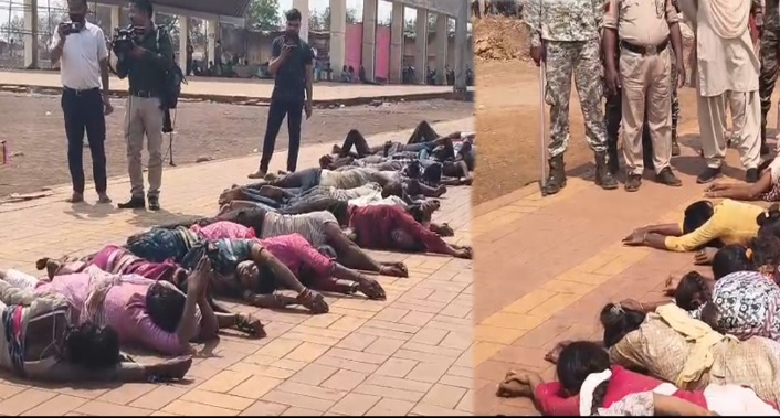 डीएड अभ्यर्थियों का दण्डवत मार्च रोका गया, विधानसभा घेराव से पहले पुलिस ने रोका