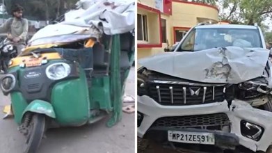 GWALIOR NEWS : रामनवमी पर ग्वालियर में भीषण सड़क हादसा, 5 लोगों की मौके पर मौत, 4 घायल, मची चीख पुकार 