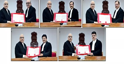 छत्तीसगढ़ हाई कोर्ट में 5 नए स्थायी न्यायाधीशों ने ली शपथ, न्यायिक व्यवस्था को मिलेगी मजबूती