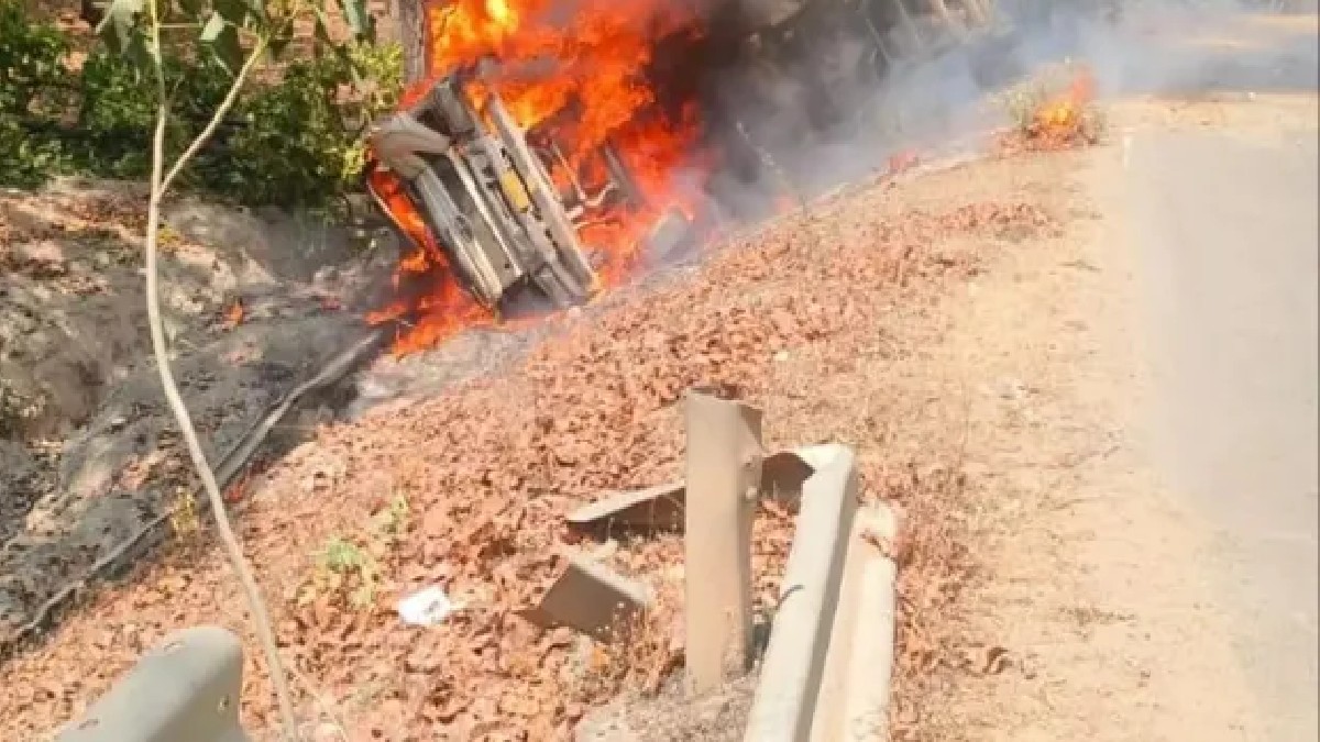 MP NEWS : सीधी में ट्रक ड्राइवर की जिंदा जलने से मौत, जबलपुर में बाइक सवार युवक को ट्रक ने रौंदा, हुई मौत 