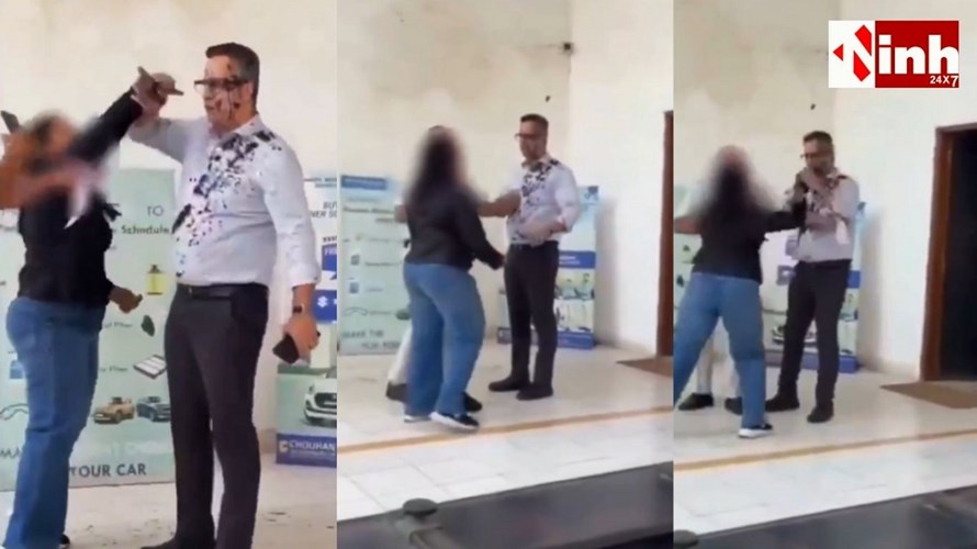  भिलाई में महिला कर्मी का फूटा गुस्सा: अश्लील मैसेज से परेशान कर्मचारी ने CEO को मारा थप्पड़, फेंकी स्याही...