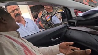 गौ सेवा आयोग अध्यक्ष विश्वेश्वर पटेल की गाड़ी रोककर हंगामा, दो युवक गिरफ्तार
