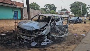 रेत कारोबार की रंजिश में खौफनाक वारदात, कार में आग लगने से भाजपा नेता समेत दो की मौत, कई घायल
