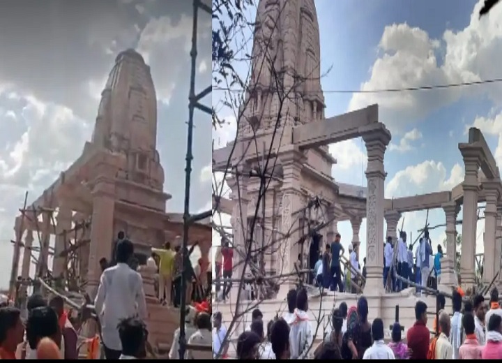 परभणी के हनुमान मंदिर की छत गिरी, 40 श्रद्धालुओं के दबे होने की आशंका, 5 शव बरामद