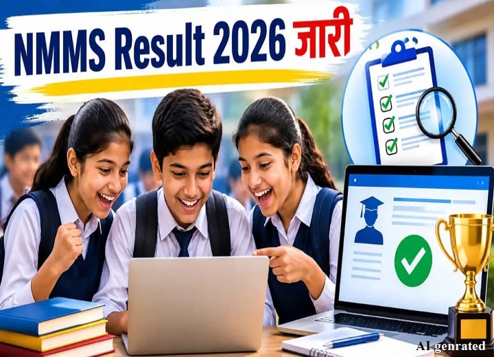 NMMS 2025-26 का रिजल्ट जारी, छात्र ऑनलाइन देख सकते हैं अपना परिणाम