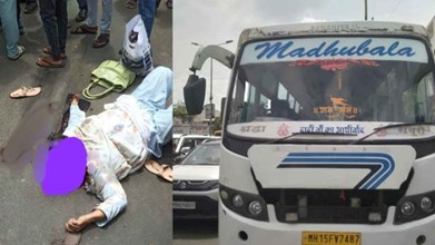 DEWAS NEWS :   देवास में तेज रफ्तार का कहर, घर जा रही महिला को बस ने रौंदा, हुई मौत, बच्ची घायल