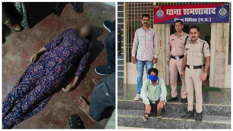vidisha news : विदिशा में पति ने पत्नी की हत्या, घटना छुपाने रची फांसी की कहानी, ऐसे हुआ खुलासा  