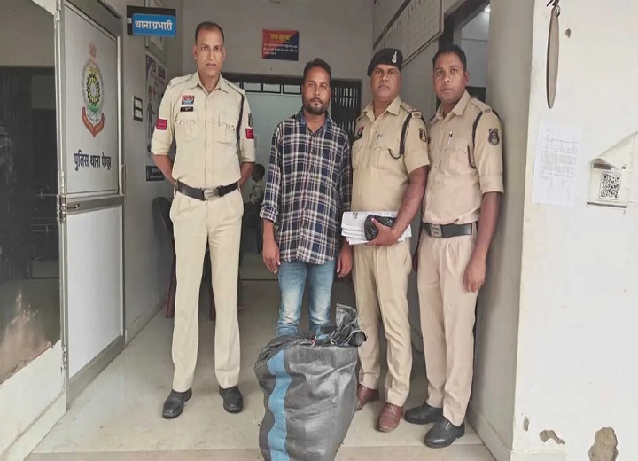 नशे के कारोबार पर पुलिस की कार्रवाई: 18.45 किलो गांजा के साथ एक आरोपी गिरफ्तार