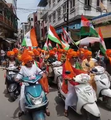 RATLAM NEWS : तिरंगे के सम्मान में रतलाम में निकली भव्य वाहन रैली, युवा मोर्चा ने लगाएं भारत माता के जयकारे
