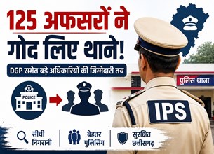 छत्तीसगढ़ में 125 अफसरों को मिली थानों की जिम्मेदारी, DGP ने रतनपुर थाना लिया गोद
