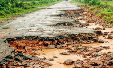 भारी बारिश ने छत्तीसगढ़ में मचाई तबाही, 214 सड़कें क्षतिग्रस्त,10 हजार किमी सड़क नेटवर्क हुआ प्रभावित