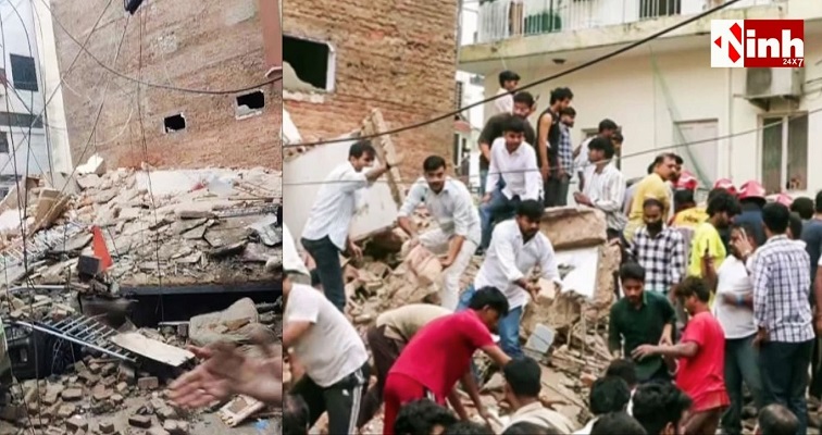 दिल्ली में बड़ा हादसा: सत्य निकेतन में अचानक ढही बिल्डिंग, मलबे में 20-30 लोगों के दबे होने की आशंका