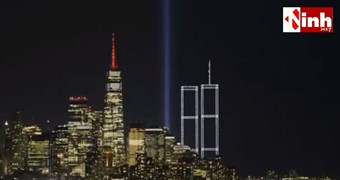 9/11 के मृतकों की याद में अनोखी श्रद्धांजलि, ड्रोन से बनाया गया ट्विन टावर का आकार 