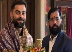 लंदन में विराट कोहली से मिले एकनाथ शिंदे, महाराष्ट्र के विकास और युवाओं के टैलेंट पर हुई चर्चा