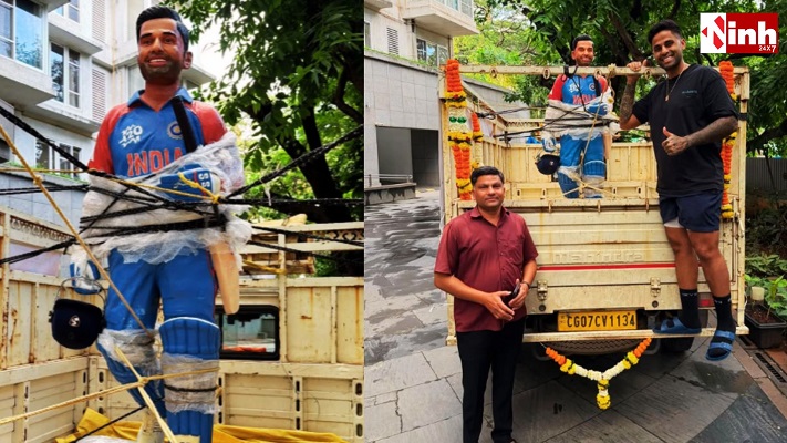 18 शहीदों की प्रतिमाओं की कहानी लेकर मुंबई पहुंचे लोकेंद्र साहू, SKY को दिया देवगहन आने का निमंत्रण
