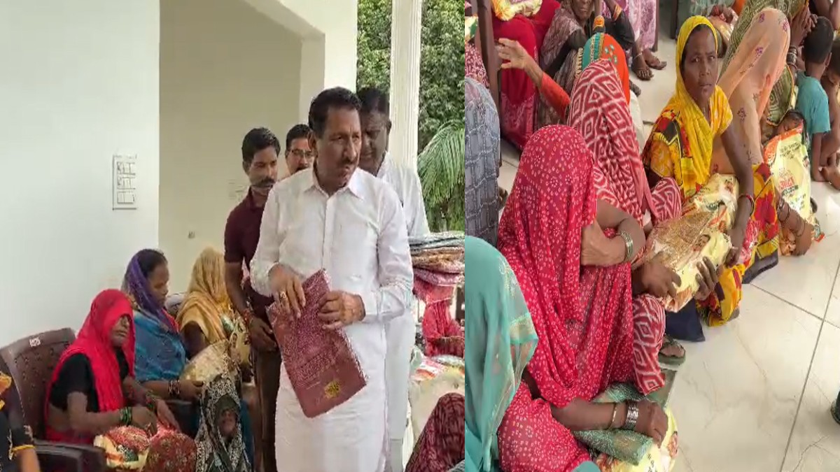 MORENA NEWS : PM मोदी के जन्मदिन पर कृषि मंत्री ने महिलाओं को साड़ी और राशन की भेट, लंबी उम्र की कामना 