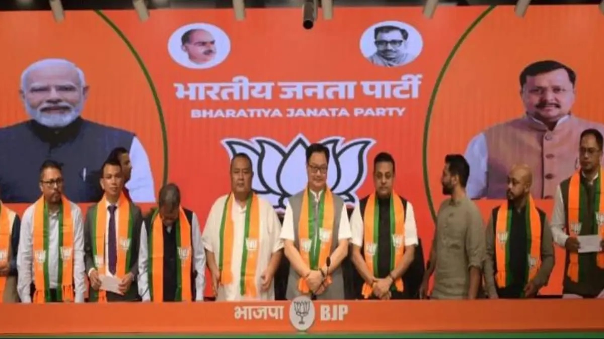 मेघालय में बड़ा सियासी बदलाव, UDP के 8 विधायक BJP में शामिल; विधानसभा में संख्या 10 हुई