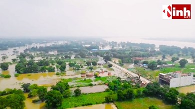  Shivrinarayan Flood: शबरी पुल पूरी तरह जलमग्न, निचली बस्तियों में घुसा महानदी का पानी, आवागमन प्रभावित