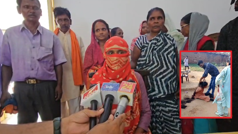 चरित्र शंका पर पति ने पार की हैवानियत की हदें: पत्नी की ना सिर्फ कपड़े फाड़कर बाल काटे बल्कि पेशाब पिलाकर मुंह भी किया काला 