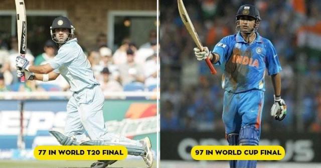 गंभीर ऐसे बल्लेबाज हैं, जिन्होंने भारत को दो विश्व कप दिलाए हैं। 